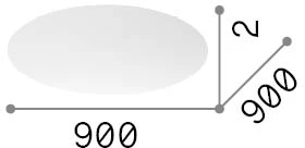 Šviestuvo gaubtas SET UP, skaidrus, 900mm, 339252