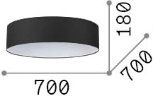 Šviestuvo gaubtas SET UP, smėlio sp., 700mm, 346014