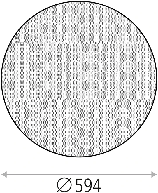 Šviestuvo ISIA difuzorius, 594mm, 5DIF34536MP