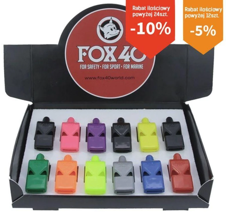Fox40 Fox 40 Pearl švilpukas be virvelės juodas