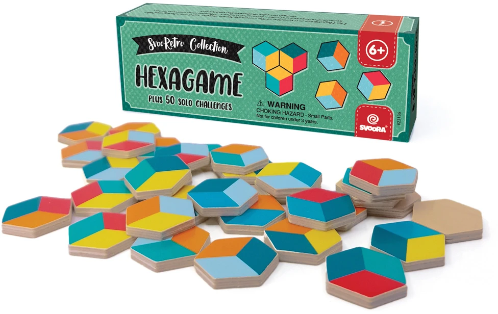 Svoora Retro Hexa – medinis loginis žaidimas vaikams, 50 užduočių
