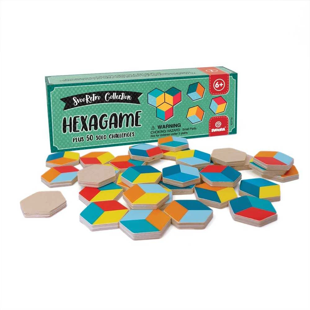 Svoora Retro Hexa – medinis loginis žaidimas vaikams, 50 užduočių