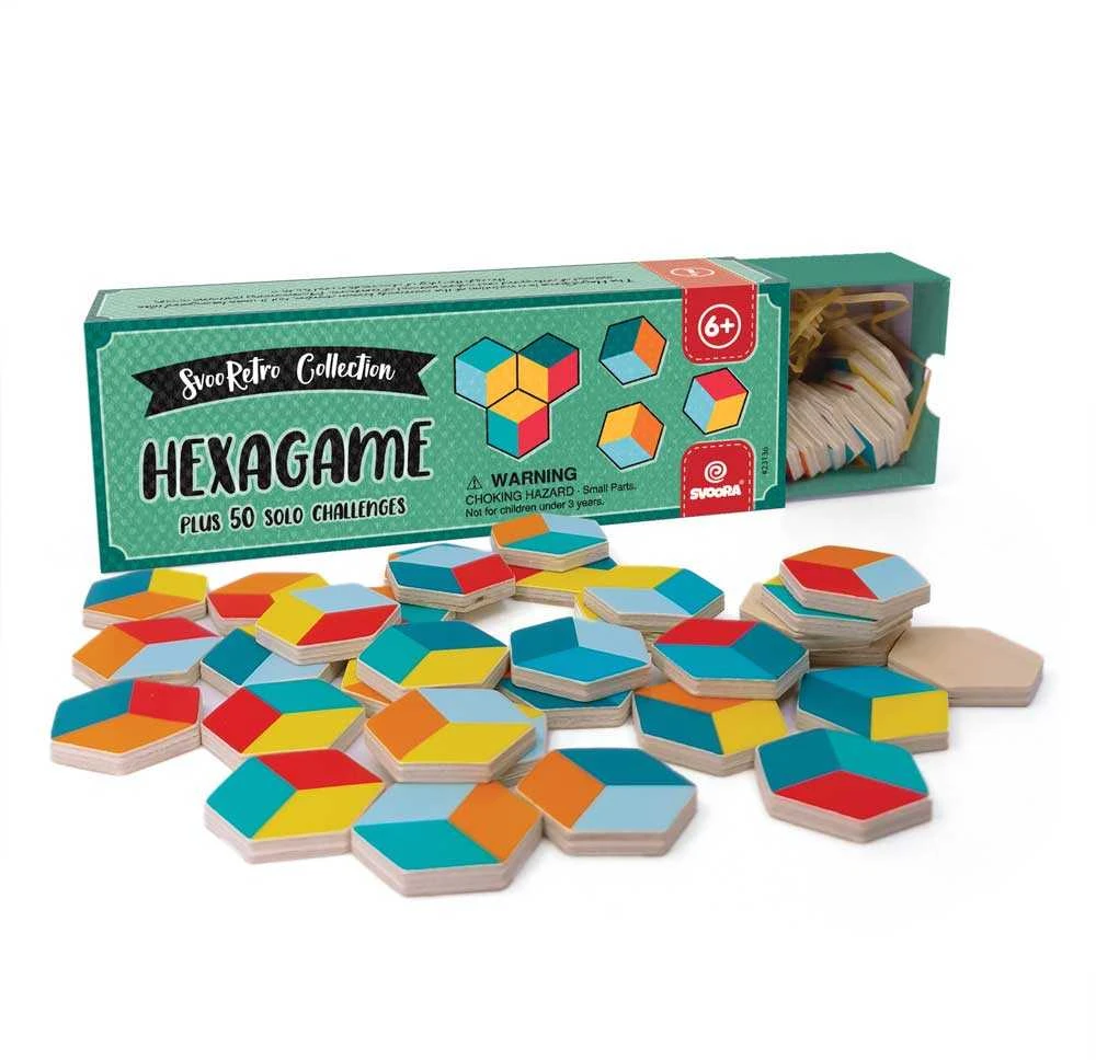 Svoora Retro Hexa – medinis loginis žaidimas vaikams, 50 užduočių