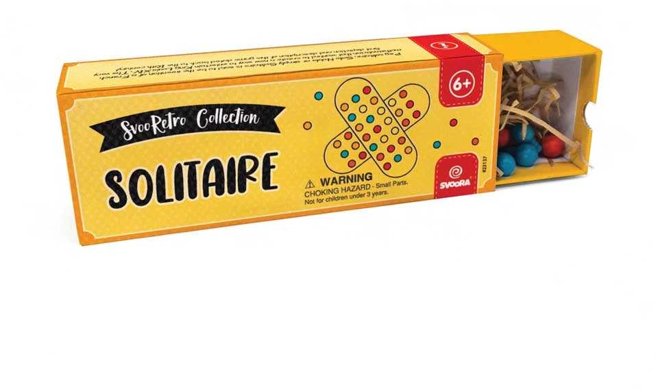 Svoora Medinis Solitaire stalo žaidimas vaikams 6+ – retro strategija