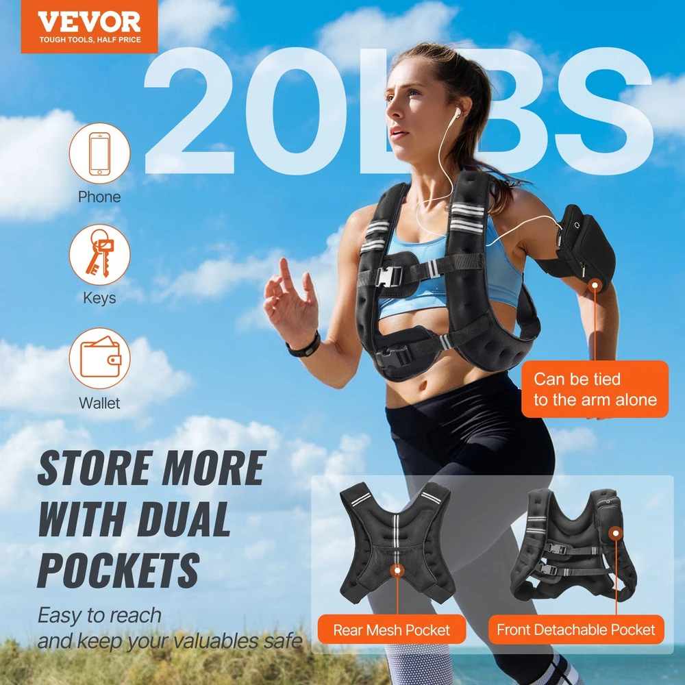 VEVOR 9kg svorinė liemenė treniruotėms