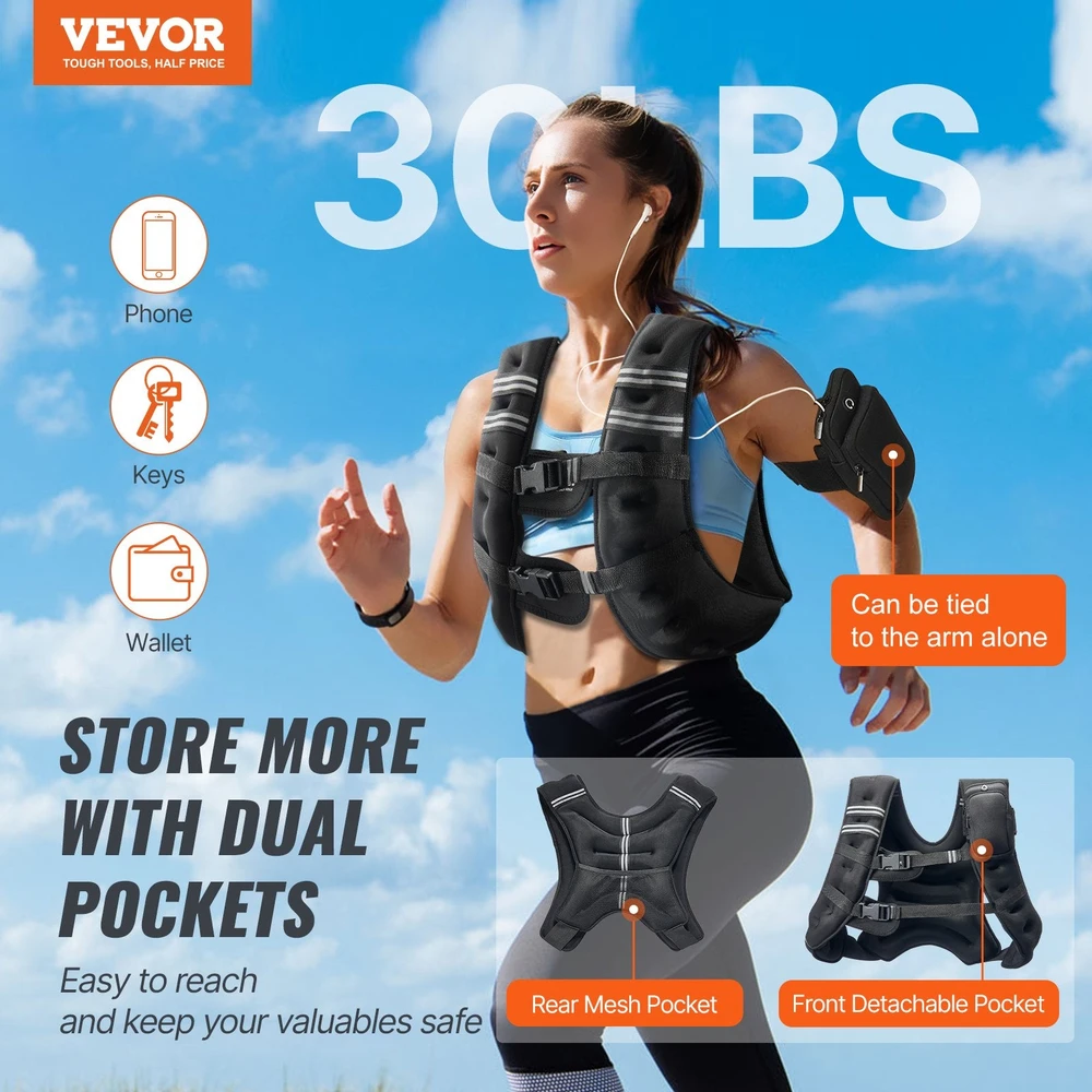 VEVOR 13,8kg svorio liemenė treniruotėms