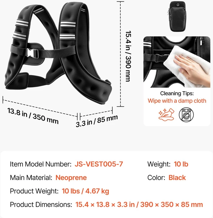 VEVOR Sverianti liemenė 4,7kg treniruotėms