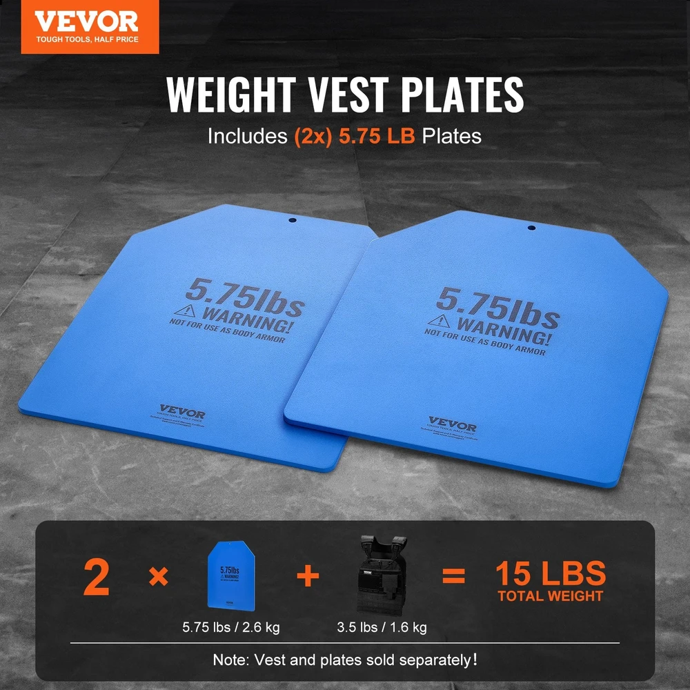 Svorio liemenės plokštės VEVOR JSPB-5.75LB, 2.6kg (pora)