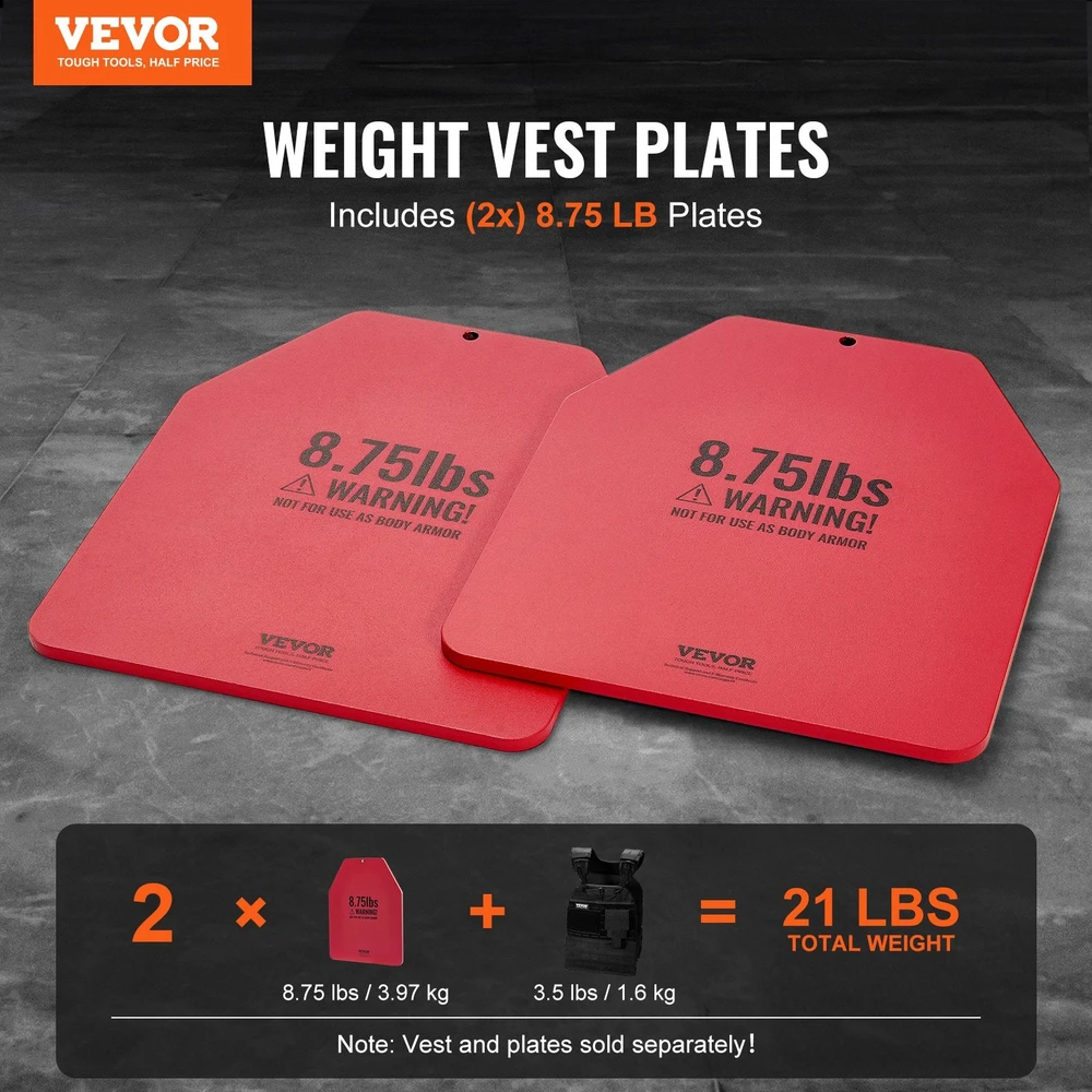 VEVOR Svorinės liemenės plokštės 4kg (pora)