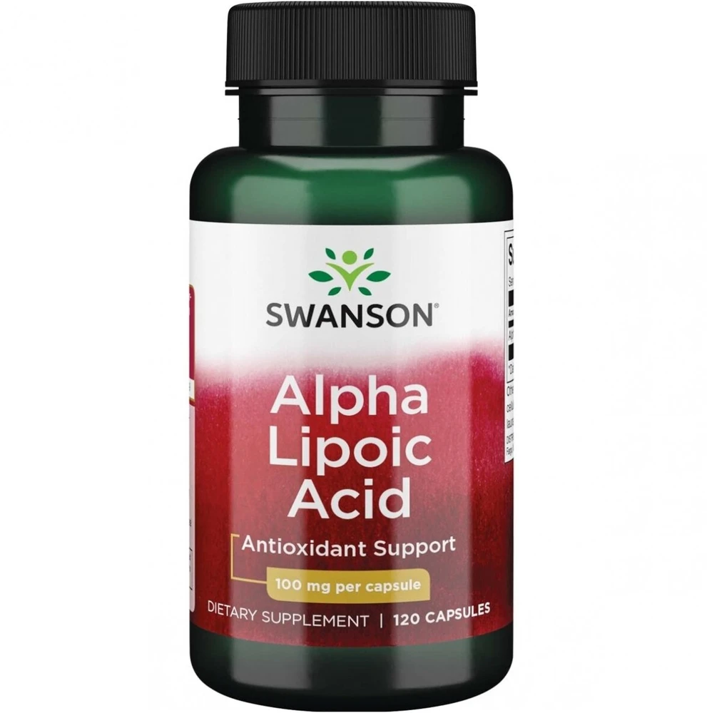 Swanson ALFA LIPOINĖ RŪGŠTIS 100 mg – 120 kapsulių