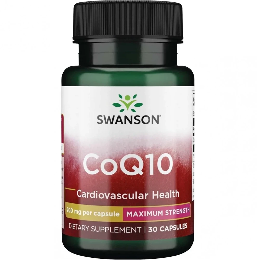 Kofermentas Q10, Swanson, 200mg, 30 kapsulių