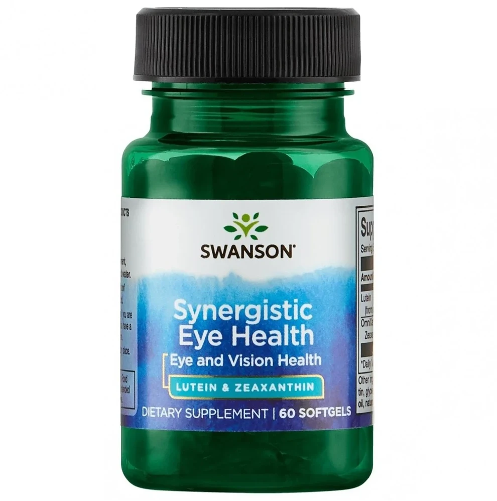 Swanson NATŪRALUS LIUTEINAS 20mg & ZEAKSANTINAS 2mg – 60 kapsulių