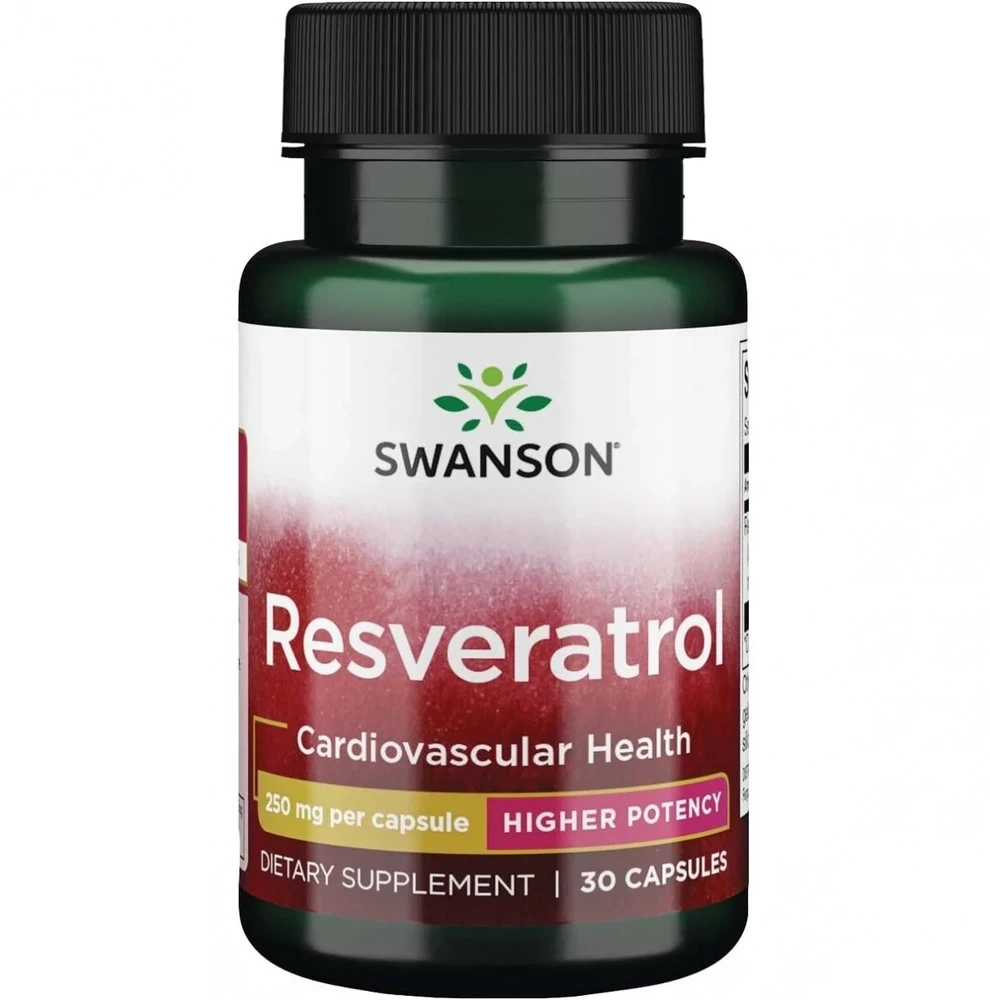 Swanson RESVERATROLIS 250 mg – 30 kapsulių