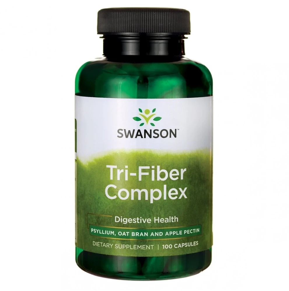 Maistinės skaidulos Tri-Fiber Complex, Swanson, 750mg, 100 kapsulių