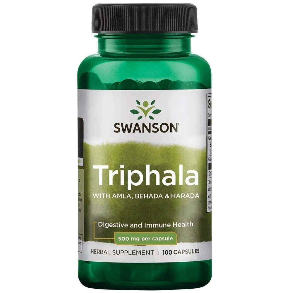 Triphala, Swanson, 500mg, 100 kapsulių