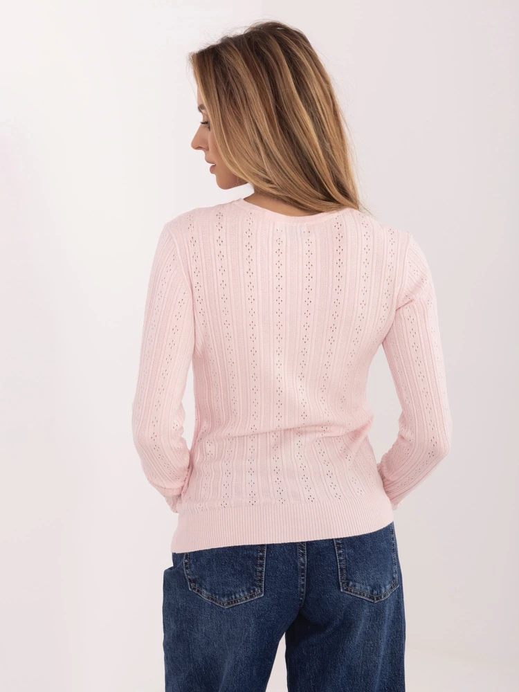 Sweter-D90186AK90993A-jasny rožinė