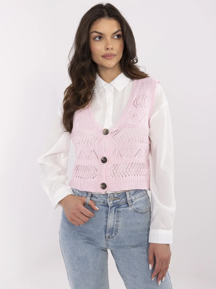 Sweter-D93076J90849A-jasny rožinė
