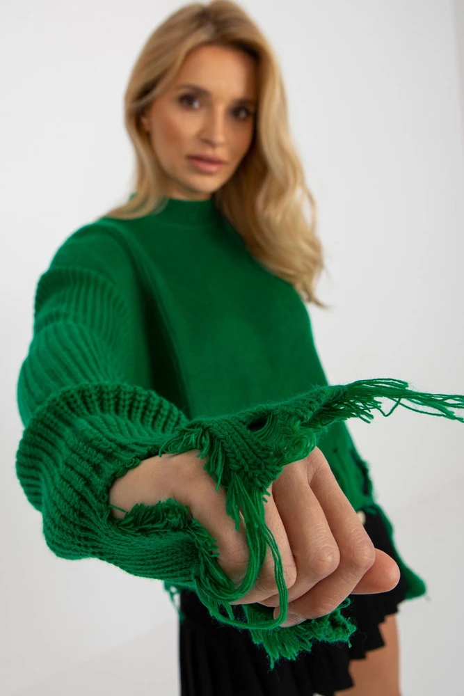 Sweter Damski LC 0373.95P Žalias - Rue Paris