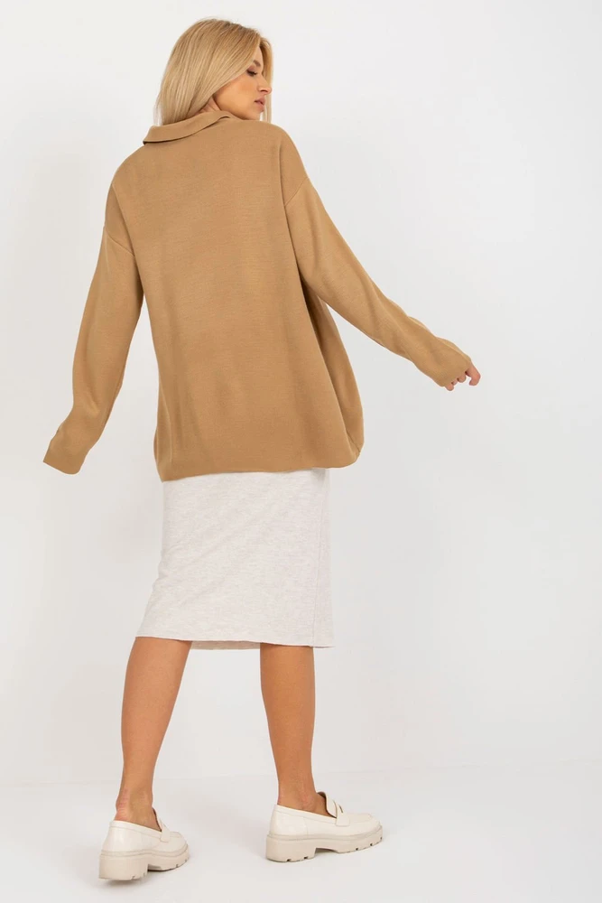 Sweter Damski LC 2261.00P Camel - Rue Paris
