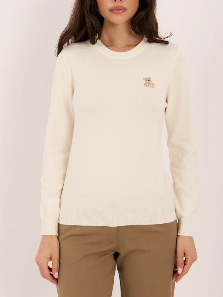 Sweter-IR-SW-57994.12P-jasny smėlio spalva