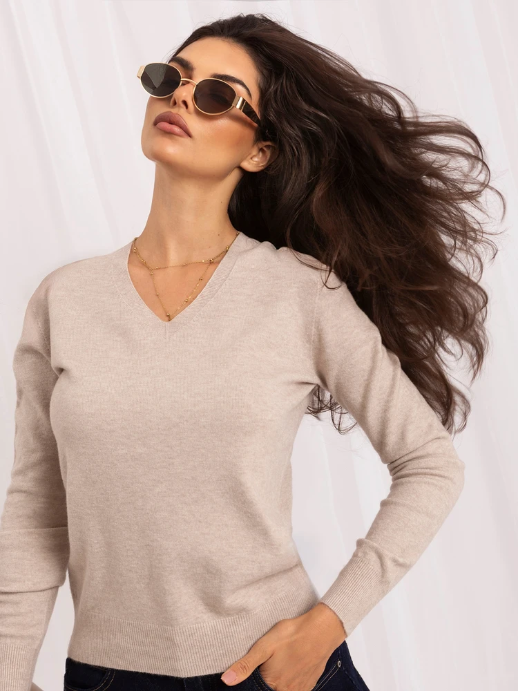 Sweter-IR-SW-BWE602.13P-smėlio spalva