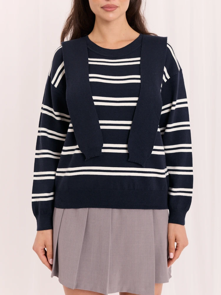 Sweter-IR-SW-G9617.86-tamsiai mėlyna