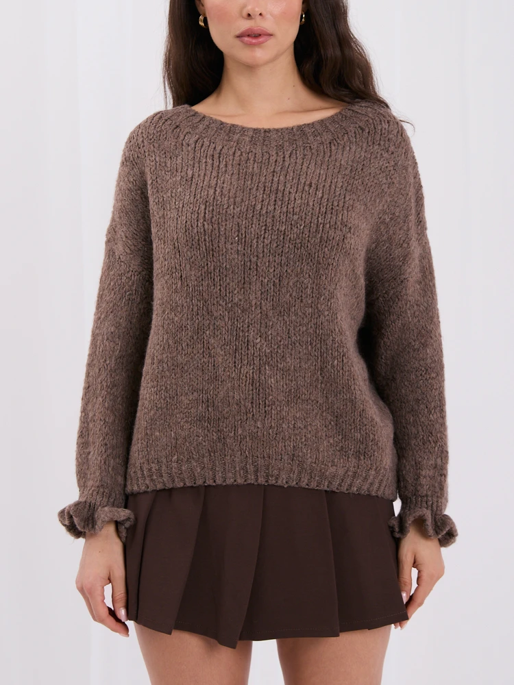 Rudas oversize megztinis