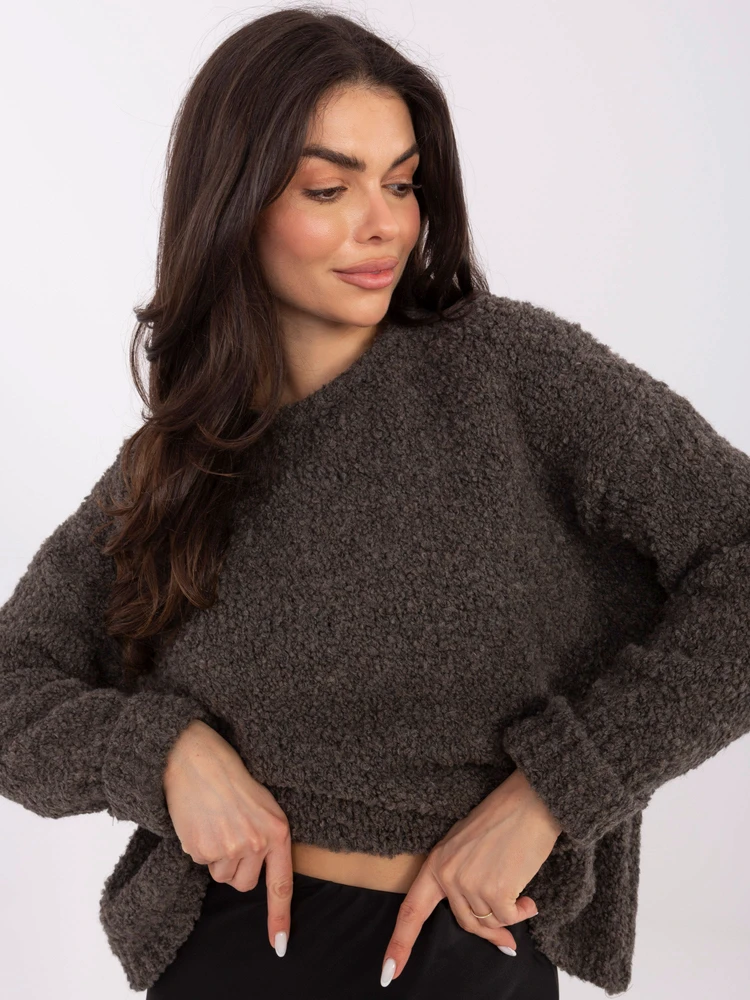 Megztinis tamsiai pilkas MI SW – šilumai ir jaukumui vėsiomis dienomis.