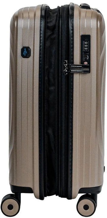 SwissBags Echo Kabinos lagaminas 55 cm 17782 Šampano