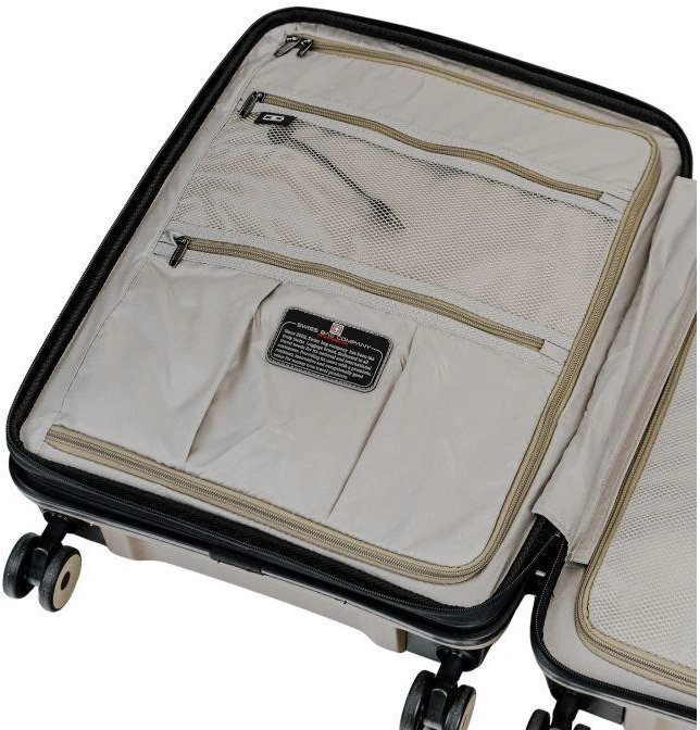 SwissBags Echo Kabinos lagaminas 55 cm 17782 Šampano