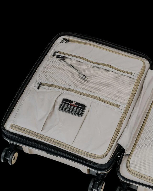 SwissBags Echo Kabinos lagaminas 55 cm 17782 Šampano