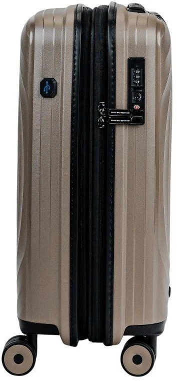 SwissBags Echo Kabinos lagaminas 55 cm 17782 Šampano