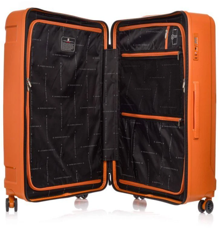 Kelioninis SwissBags Tourist Didelis lagaminas 77 cm Oranžinis