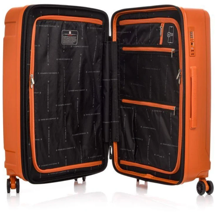 Kelioninis SwissBags Tourist Didelis lagaminas 77 cm Oranžinis