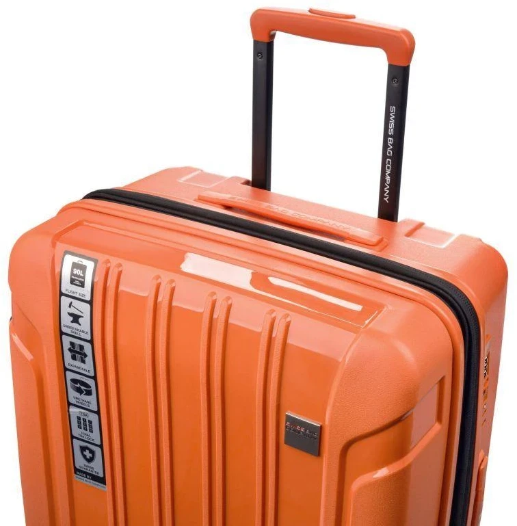 Kelioninis SwissBags Tourist Didelis lagaminas 77 cm Oranžinis
