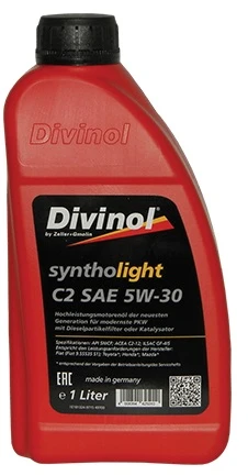 Syntholight DIVINOL C2 5W-30 1 l. SN/CF, ACEA C2-12 (F.T.H.M)