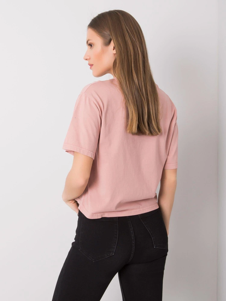 T-shirt-157-TS-0086.60P-ciemny rožinė