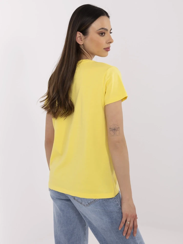T-shirt-CLM-TS-1639.12-geltona