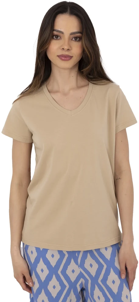 T-shirt-CLM-TS-1639.12-smėlio spalva