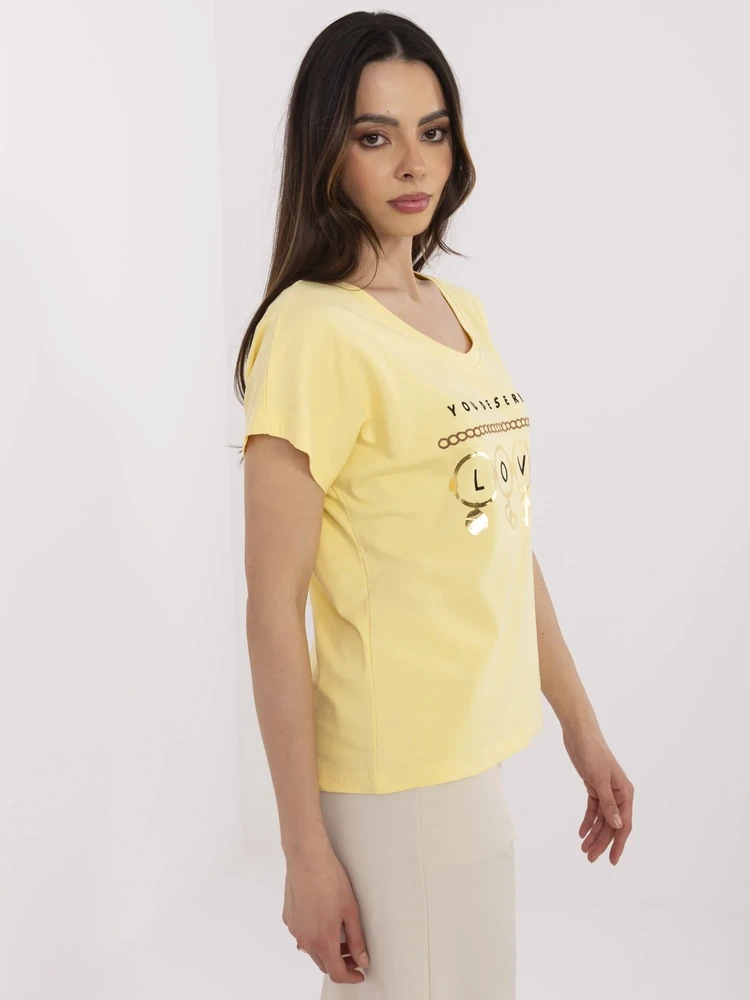 T-shirt-CLM-TS-1729.86-geltona