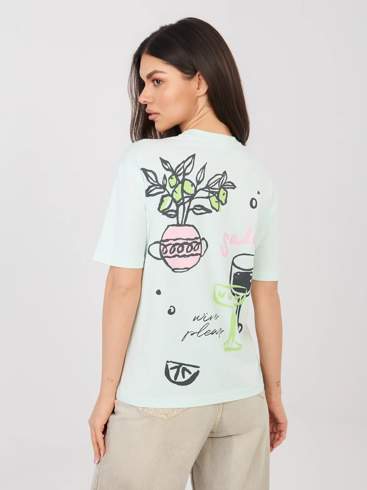 T-shirt-D12022AH02645AA-mietowy