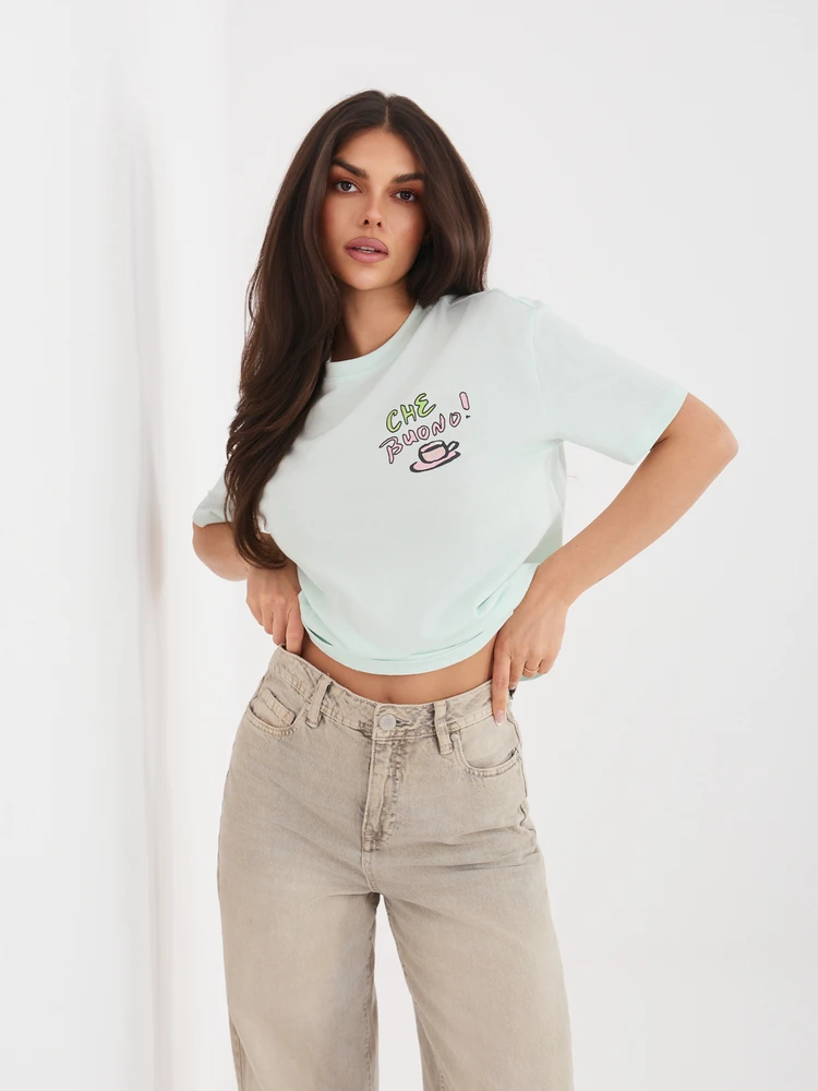 T-shirt-D12022AH02645AA-mietowy