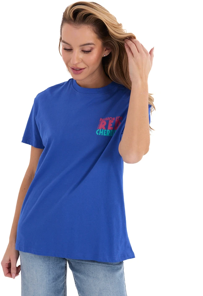 T-shirt-D12022AH02645W-ciemny mėlyna