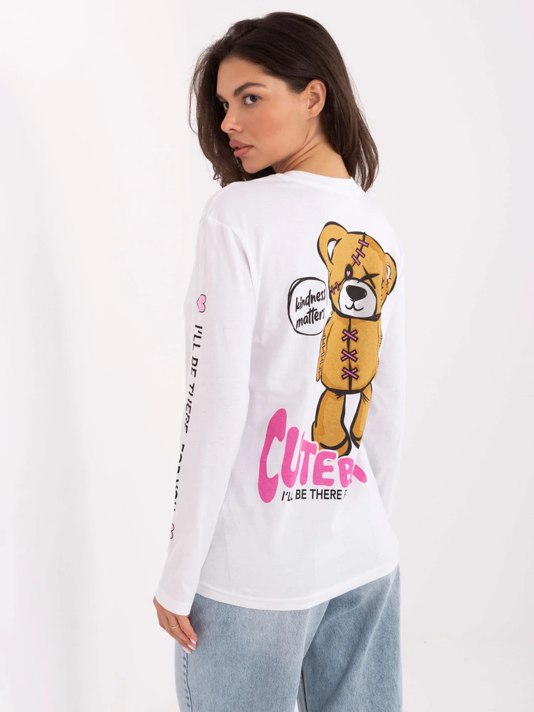 T-shirt-D12022M02688B-balta