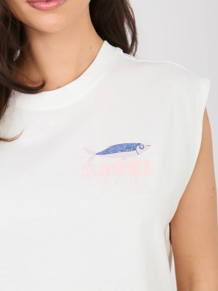 T-shirt-D12022M02769B-balta