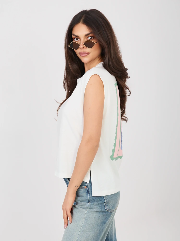 T-shirt-D12022M02769B-balta
