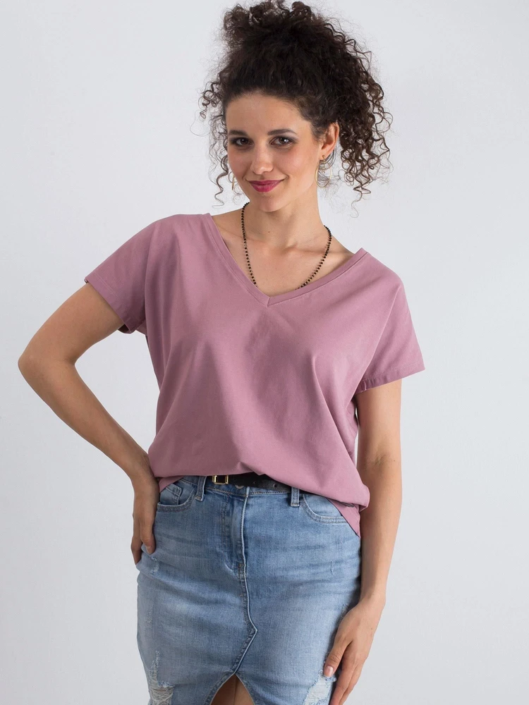T-shirt-RV-TS-4832.19P-ciemny rožinė