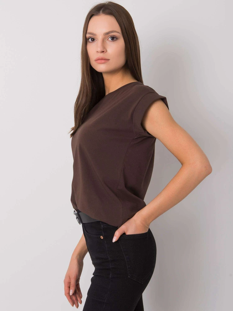 T-shirt-RV-TS-4833.24P-ciemny ruda