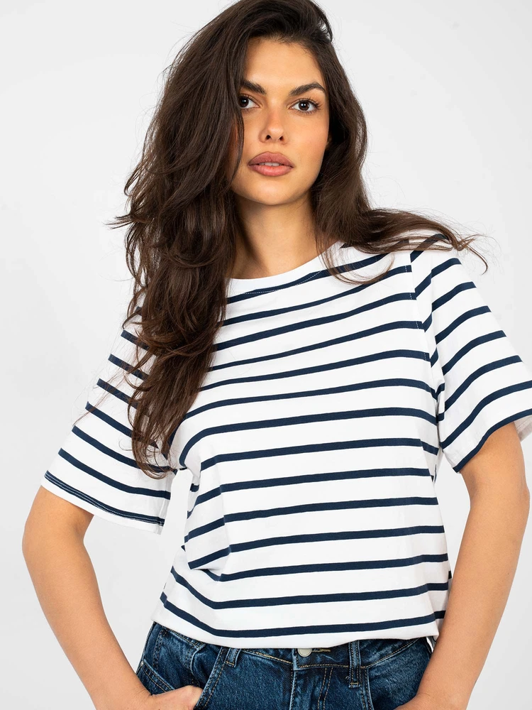 T-shirt-RV-TS-A1087.74-balta ir-tamsiai mėlyna