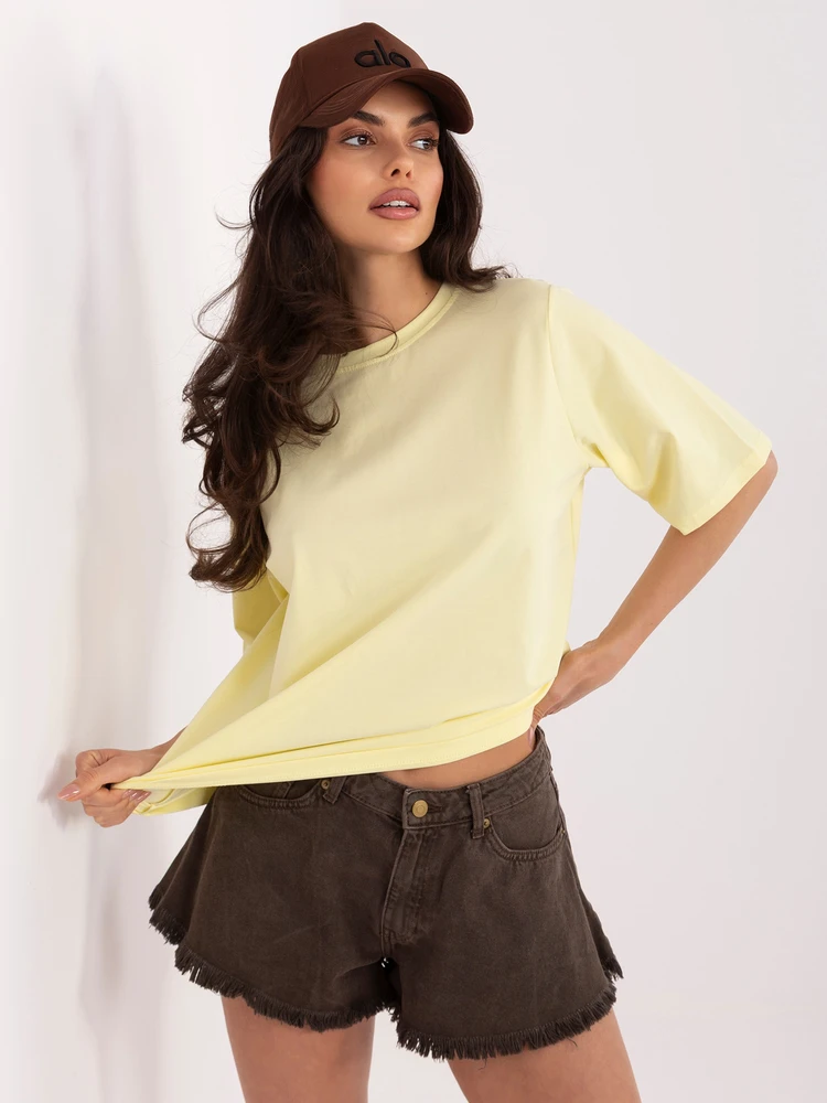 T-shirt- RV-TS-A1089.87-jasny geltona